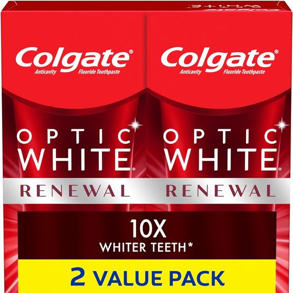 Colgate Optic White Renewal Teeth Whitening Toothpaste with Fluoride