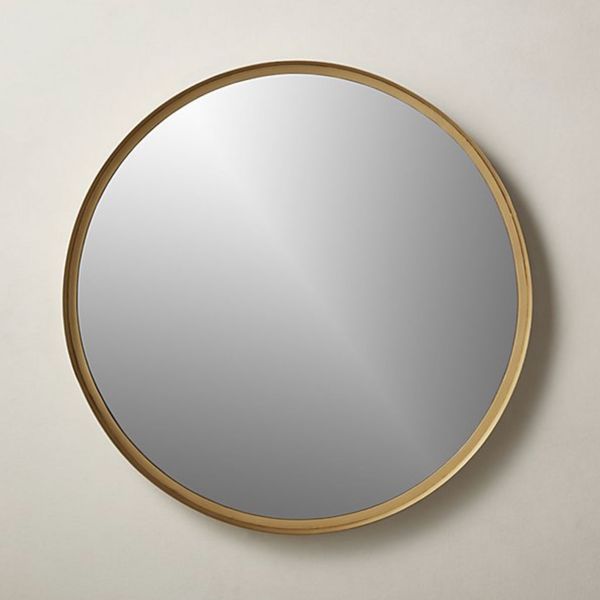 Croft Round Brass Mirror 36 Inches