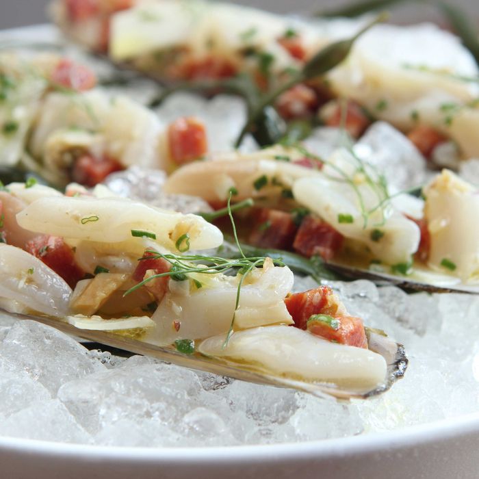 Pricey, delicious razor clams at Costata.