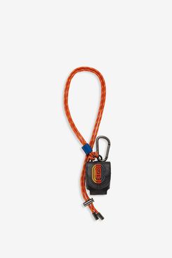Coach Coated Canvas & Leather Lanyard Earbud Case