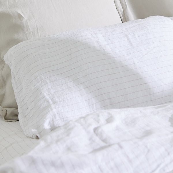 Parachute Pinstripe Linen Pillowcase Set
