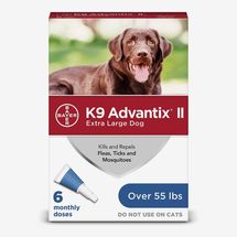 K9 Advantix II Prevención de pulgas, garrapatas y mosquitos para perros, 6 dosis