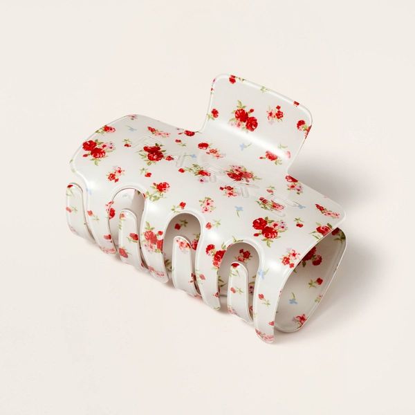 Parke x Target Cream Floral Claw Clip