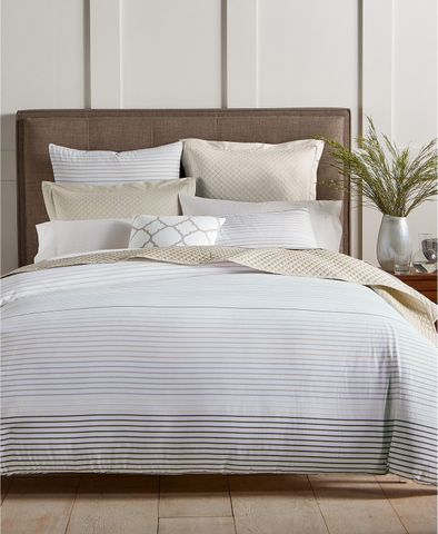 Charter Club Damask Designs Woven Stripe 300-Thread Count 3-Pc. Full/Queen Comforter Set