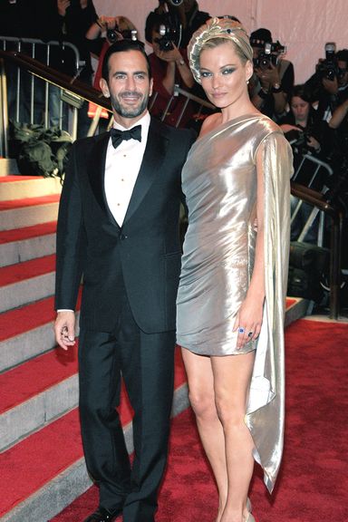 NEW YORK - MAY 04:  Kate Moss and Marc Jacobs attends “The Model as Muse: Embodying Fashion” Costume Institute Gala at The Metropolitan Museum of Art on May 4, 2009 in New York City.  (Photo by Kevin Mazur/WireImage)