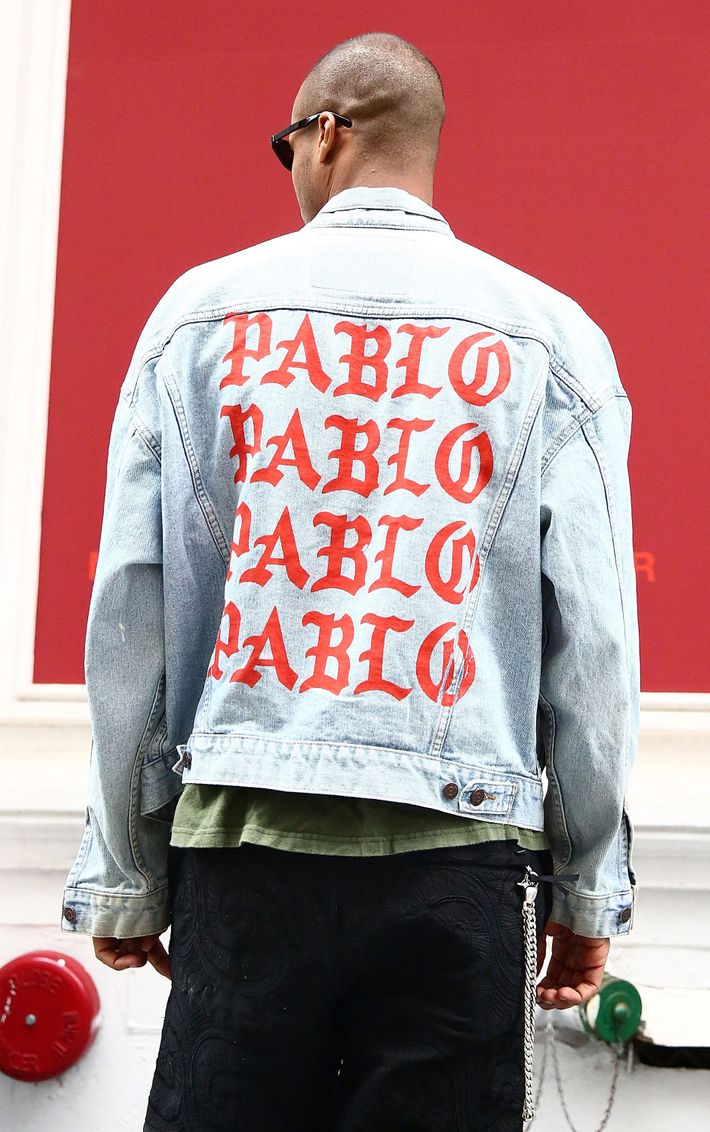 kanye west pablo jean jacket Cinosural International School