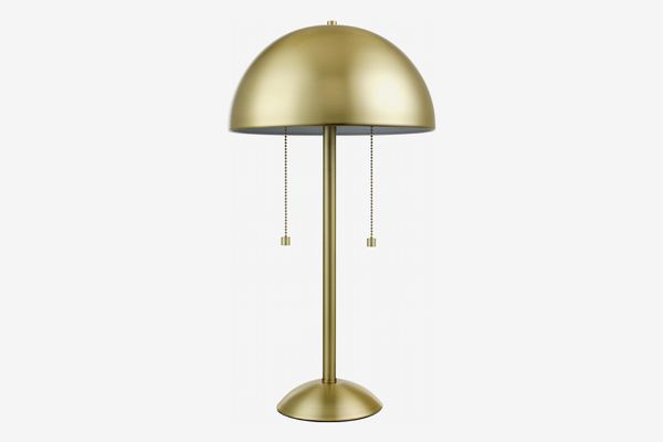 Novogratz Globe 21” 2-Light Matte Brass Table Lamp