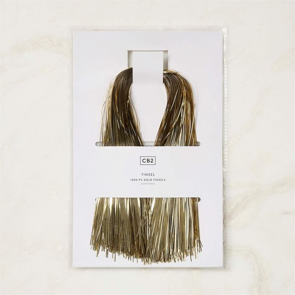 CB2 1000-Piece Gold Tree Tinsel