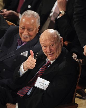 Former New York Mayor Ed Koch. 