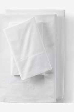 Lands’ End 300 Thread Count Cotton Percale Bed Sheet Set - Queen