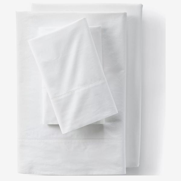 Lands' End 300 Thread Count Cotton Percale Bed Sheet Set - Queen