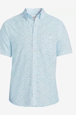 Lands’ End Men’s Short Sleeve Seersucker Shirt