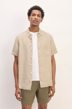 Everlane The Linen Short-Sleeve Standard Fit Shirt