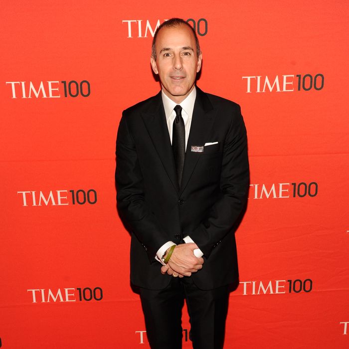 Matt Lauer attends the TIME 100 Gala celebrating TIME'S 100 Most Infuential People In The World at Jazz at Lincoln Center on April 24, 2012 in New York City.