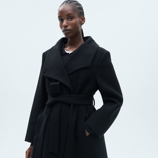 Mango Woollen Coat with Belt