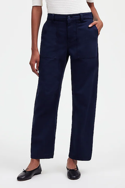 Madewell Darted Barrel-Leg Pants