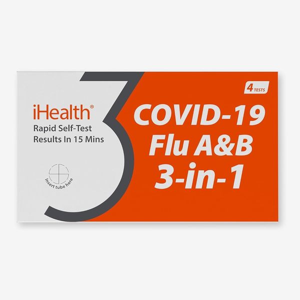 iHealth COVID-19, Flu A&B 3-in-1 Antigen Rapid Test - 4-Pack