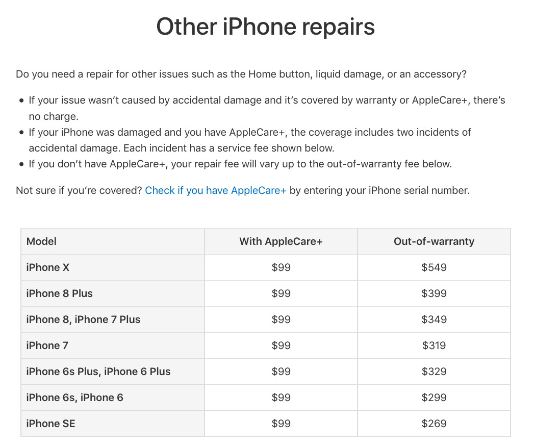 iPhone X Will Cost $549 to Repair