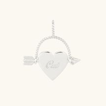 Catbird x Jenny Slate Beloved Heart Spinner Charm - Silver