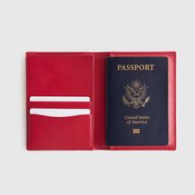 Quince Nappa Leather RFID Blocking Passport Holder