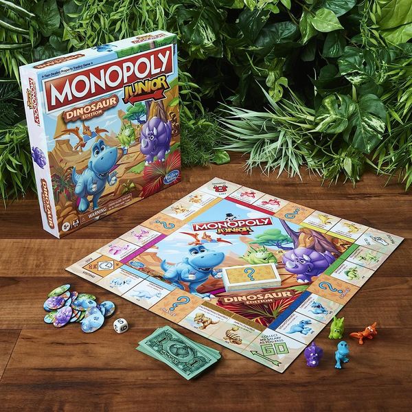 Juego de mesa Monopoly Junior, edición dinosaurio