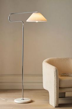 Anthropologie Harriet Paper Pleated Floor Lamp