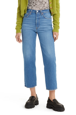 Levi's Ribcage High-Waisted Ankle Straight Leg Jeans