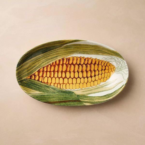 John Derian for Target Corn Stoneware Oval Serving Bowl