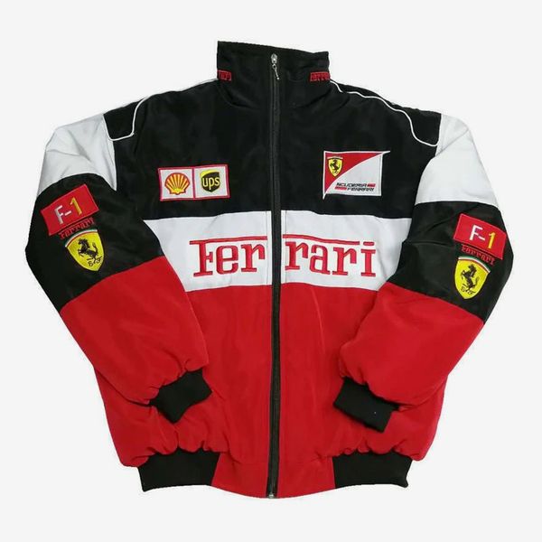 Ferrari Vintage-Style Formula 1 Racing Bomber Jacket
