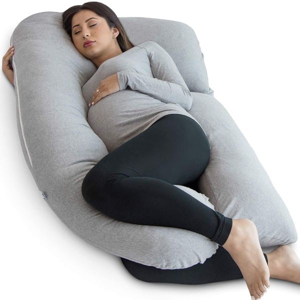 Brown U-Shape Oversized Total Body Full support Pregnancy Pillow Comfortable 
