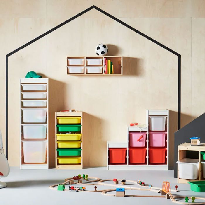 Kids Children's 6 Drawer Wooden Toy Storage Shelf Organiser Bedroom Play Room 