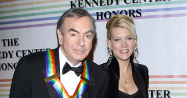 Neil Diamond with his wife Katie McNeil are seen out during a