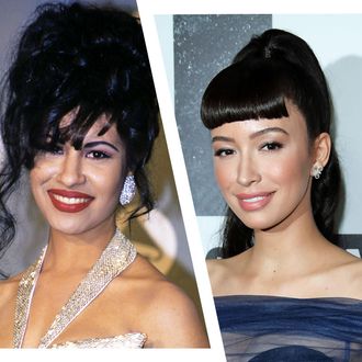 Selena Quintanilla and Christian Serratos.