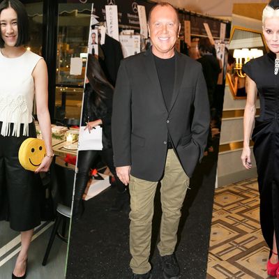 Eva Chen; Michael Kors; Daphne Guinness.