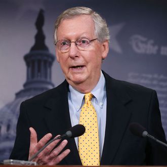 Mitch McConnell Holds News Conference As Congress Enters August Recess
