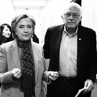 Hillary Clinton and Bernie Sanders.
