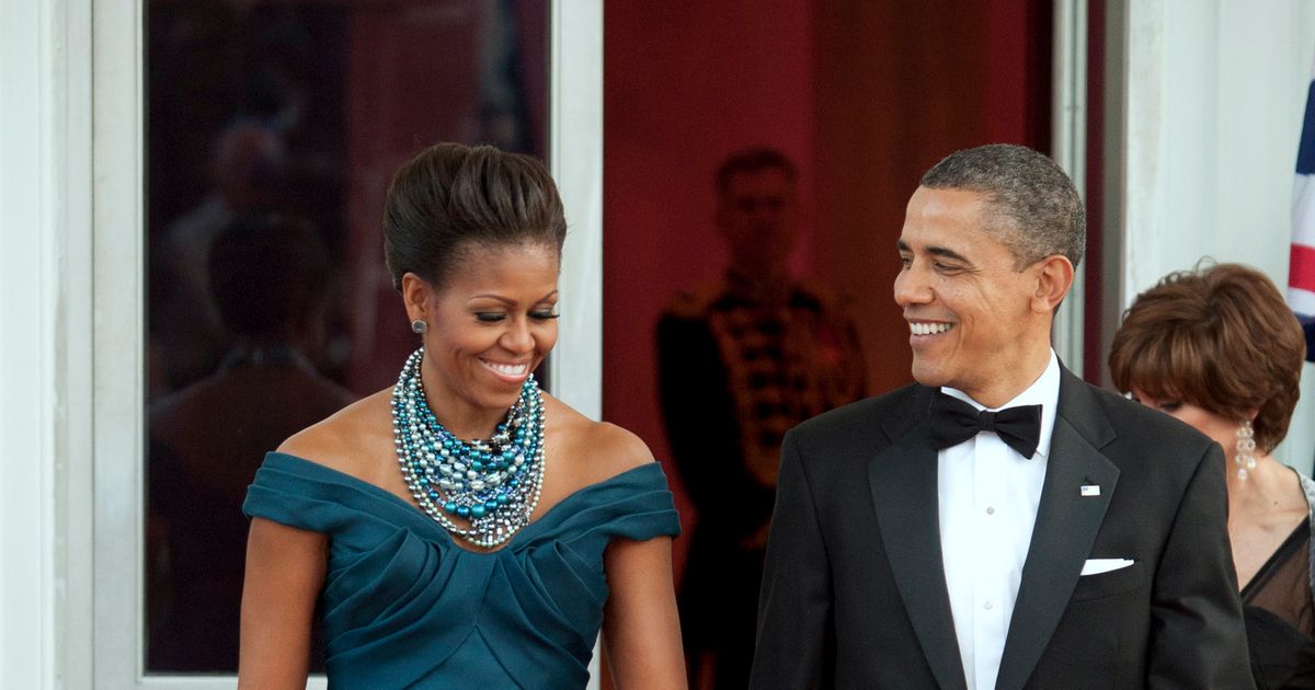 Michelle Obama Stuns in Marchesa