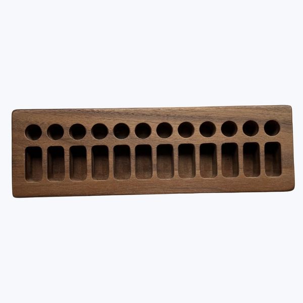 Filana Wooden Crayon Holder For 12 Sticks/12 Blocks