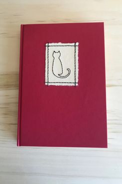 Little Stitch Books Large Red Cat Journal