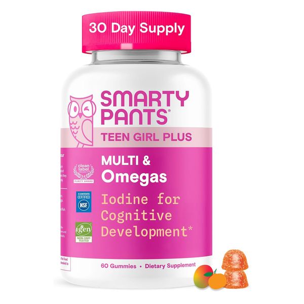 SmartyPants Teen Girl Plus Multi + Omegas Gummies