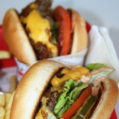 In-N-Out's not-so-secret animal-style burger.