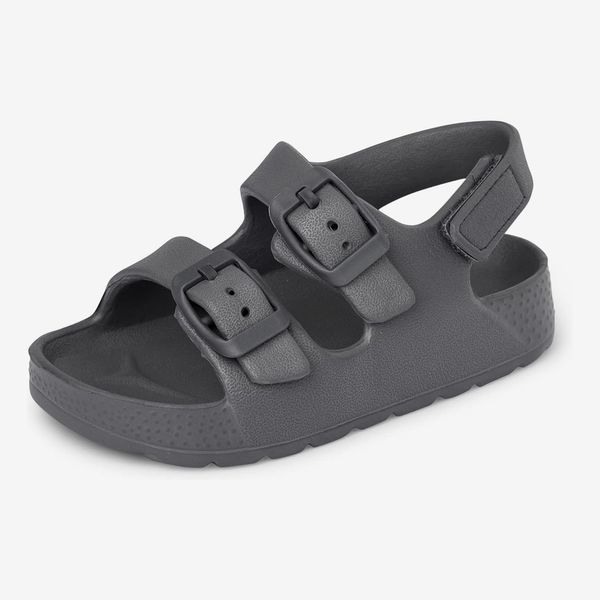 The Children’s Place Toddler Everyday Double Buckle Slide Sandals with Backstrap