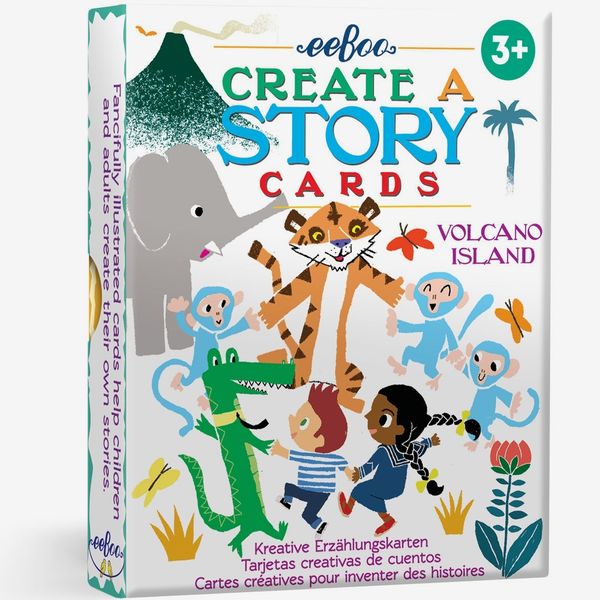 Eeboo Volcano Island Create a Story Cards