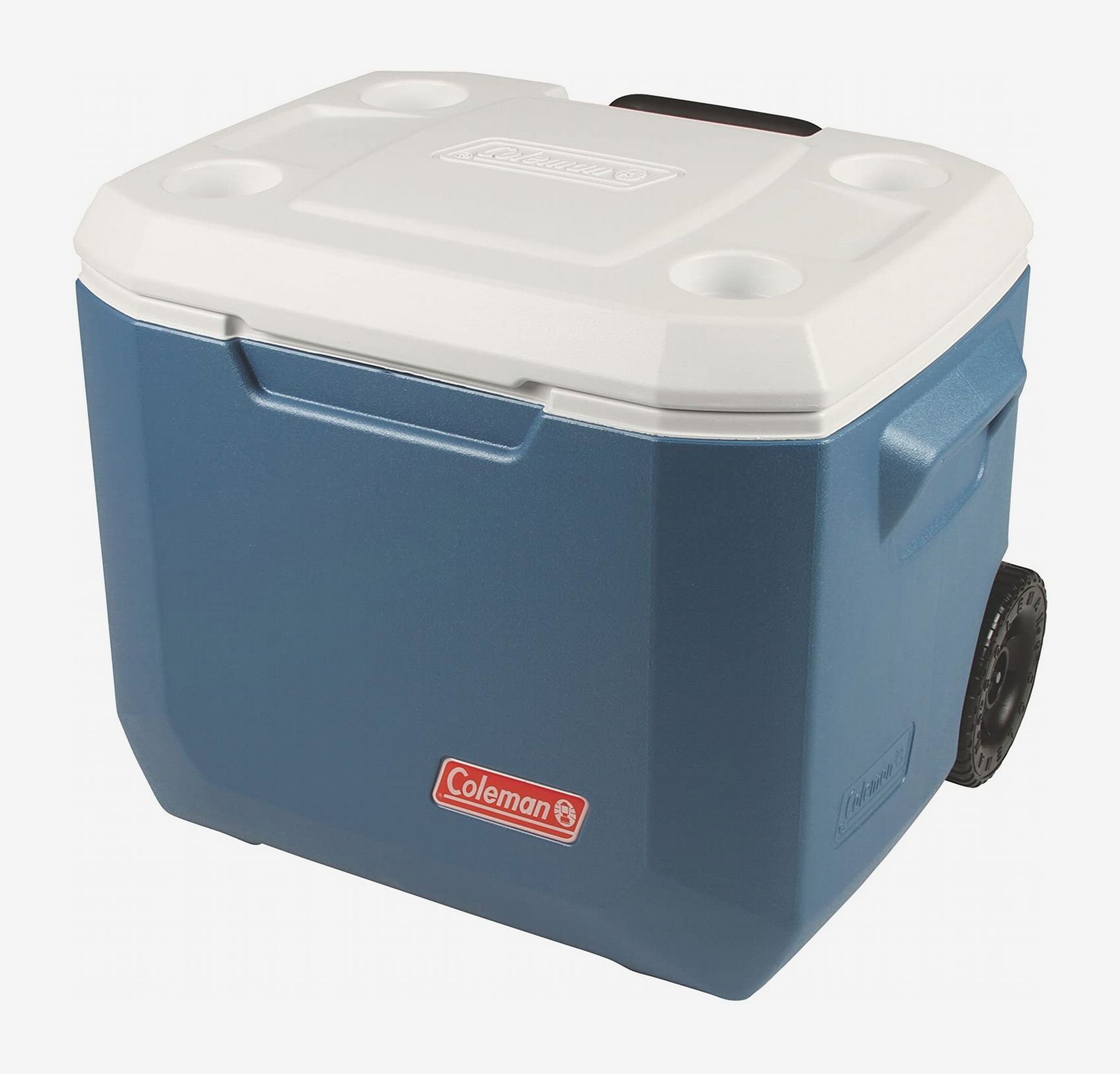 79 Quart Rolling Ice Chest Cooler Camping Insulated Lockable Cooler w/ Wheel 