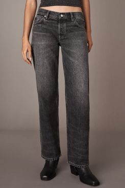 EB Denim Low-Rise Baggy Wide-Leg Jeans