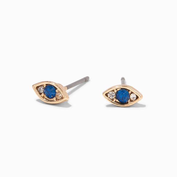 Claire’s Gold Evil Eye Stud Earrings