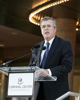 Governor Jeb Bush during Carnival Center Grand Opening Ceremony at Carnival Center for the Performing Arts in Miami, Florida, United States.