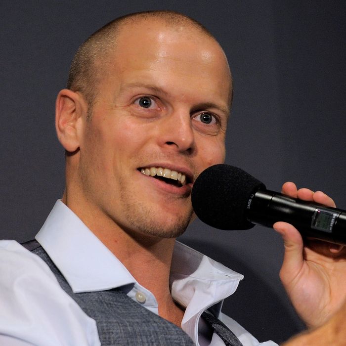 Author Tim Ferriss speaks during the Meet the Author: Tim Ferriss 