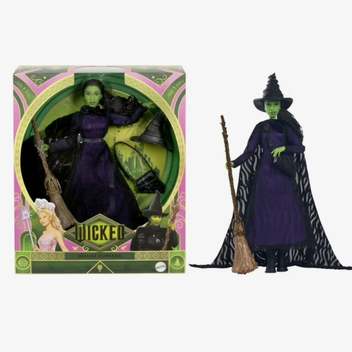 Universal Pictures Wicked Deluxe Glinda and Elphaba Fashion Dolls & Accessories with Removable Outfit