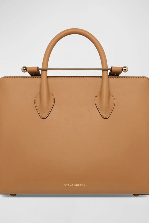 Strathberry Midi Leather Tote Bag